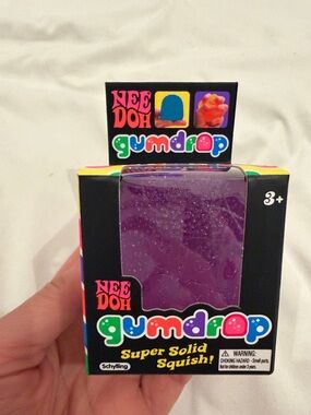 NeeDoh Gumdrop Super Solid Squish - Purple